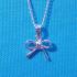 Bijou Silver Bow Pendant on Sterling Silver Chain